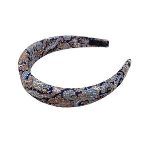 Non-Slip fabric knotted paisley pattern headban